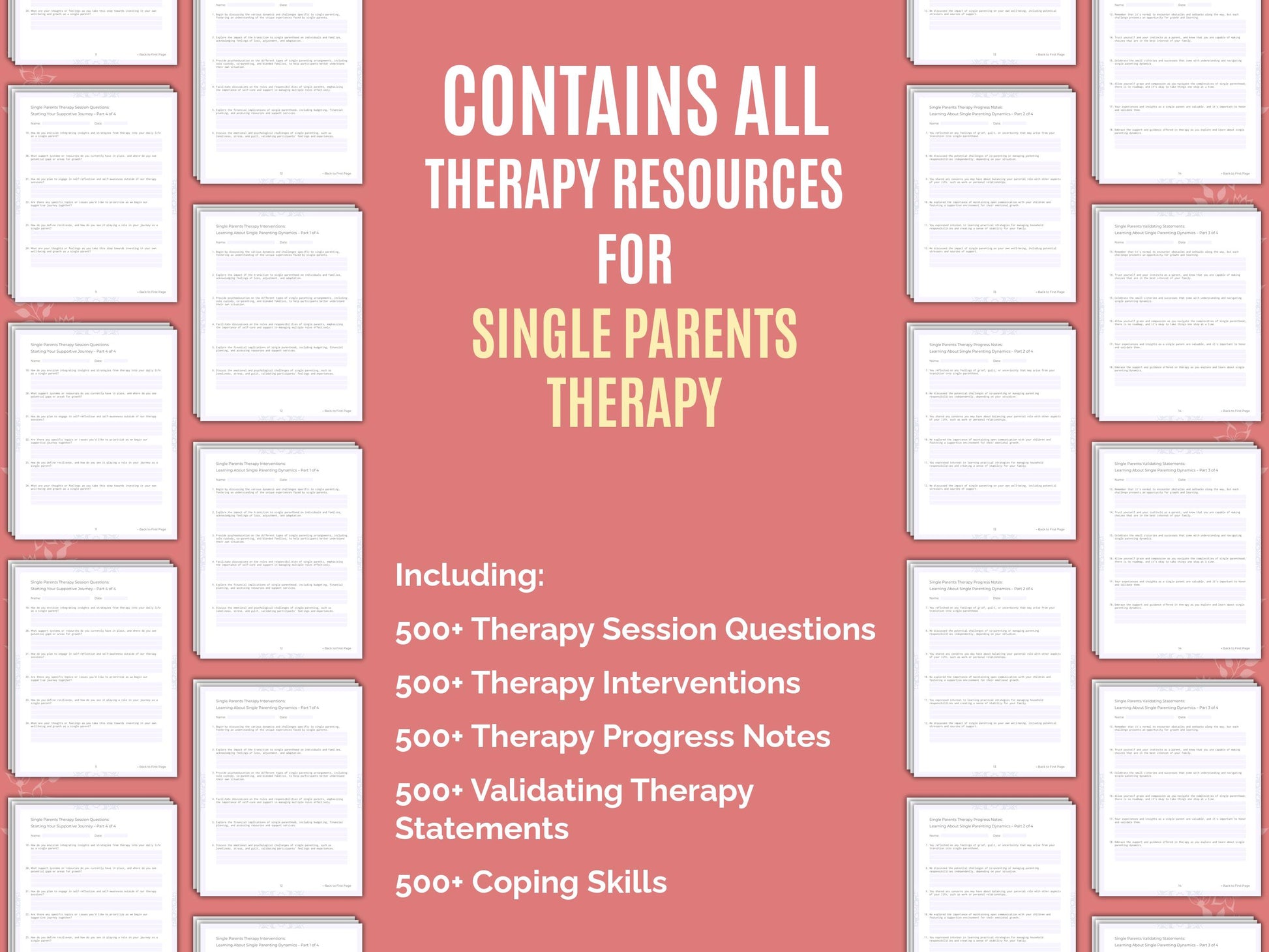 Therapy Session Questions Workbook