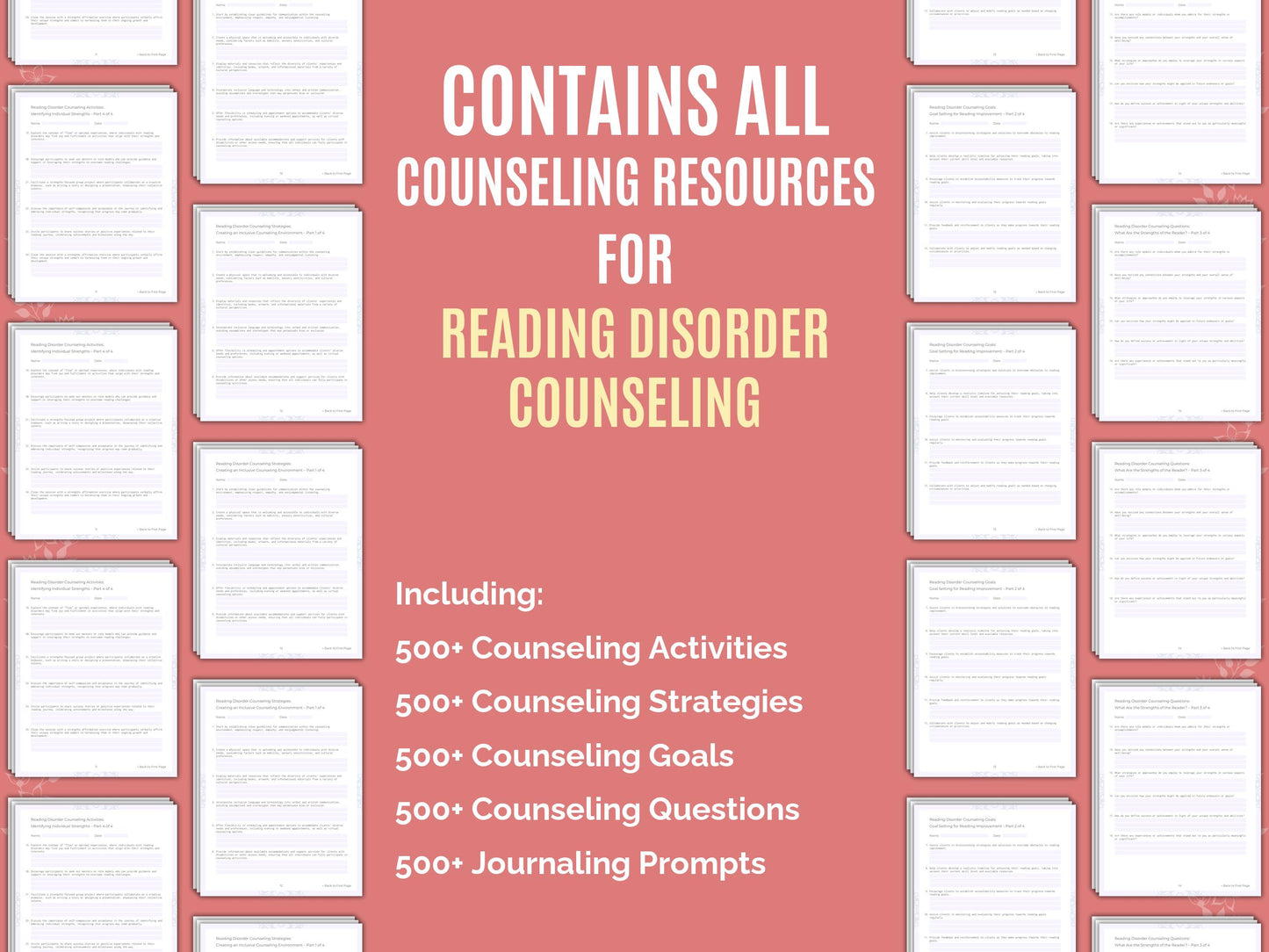 Reading Idea, Therapist, Mental Health, Dyslexia, Reading Resource, Reading Workbook, Reading Counseling, Reading Therapy, Reading Bundle, Reading Template, Reading Worksheet, Counselor, Disorder