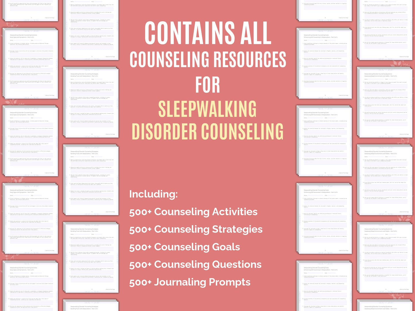 Template, Mental Health, Sleepwalking Therapy, Sleepwalking Tool, Resource, Therapist, Workbook, Sleepwalking, Sleepwalking Bundle, Sleepwalking Idea, Counseling, Counselor, Worksheet
