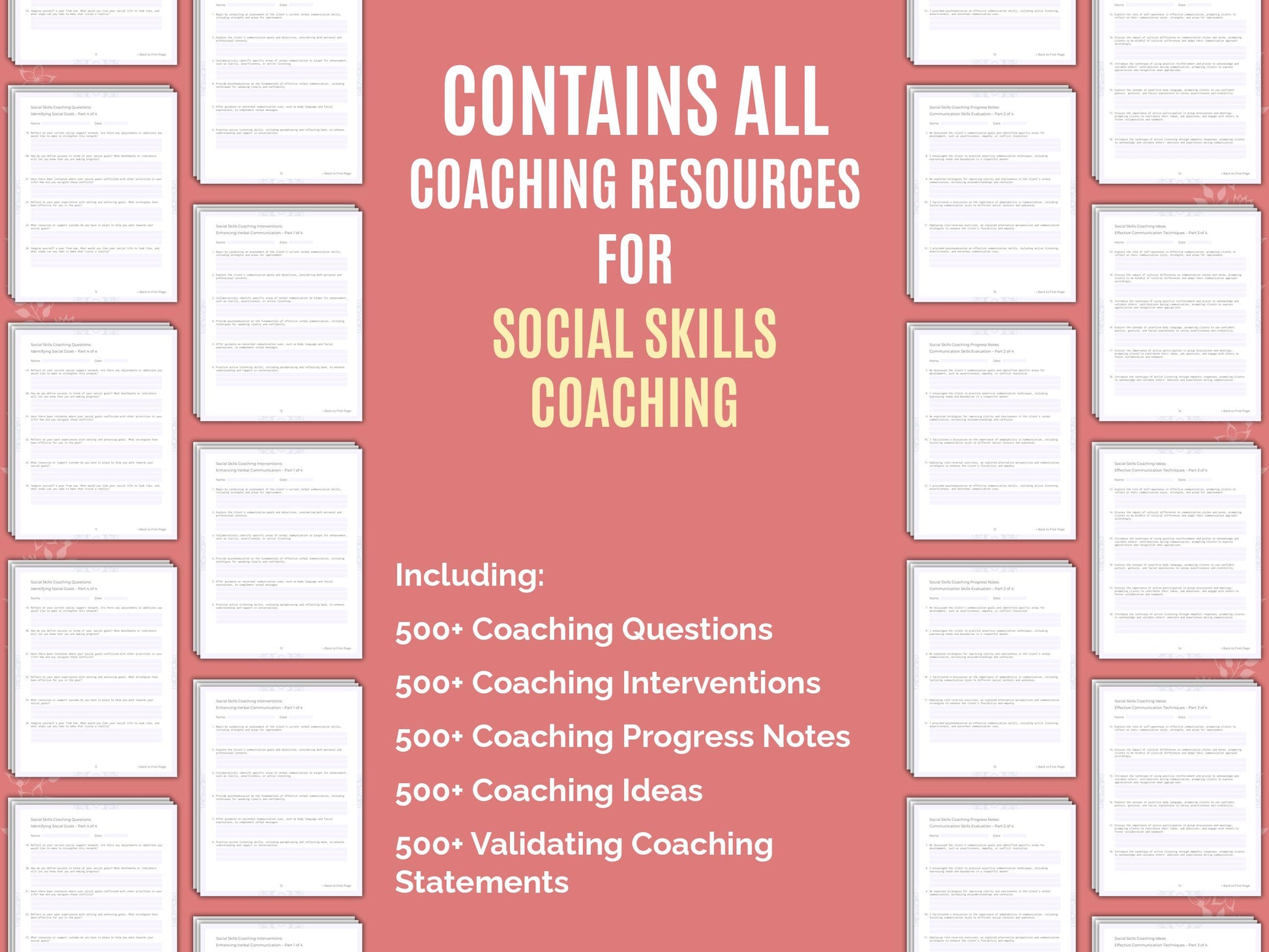 Coaching Interventions Worksheets