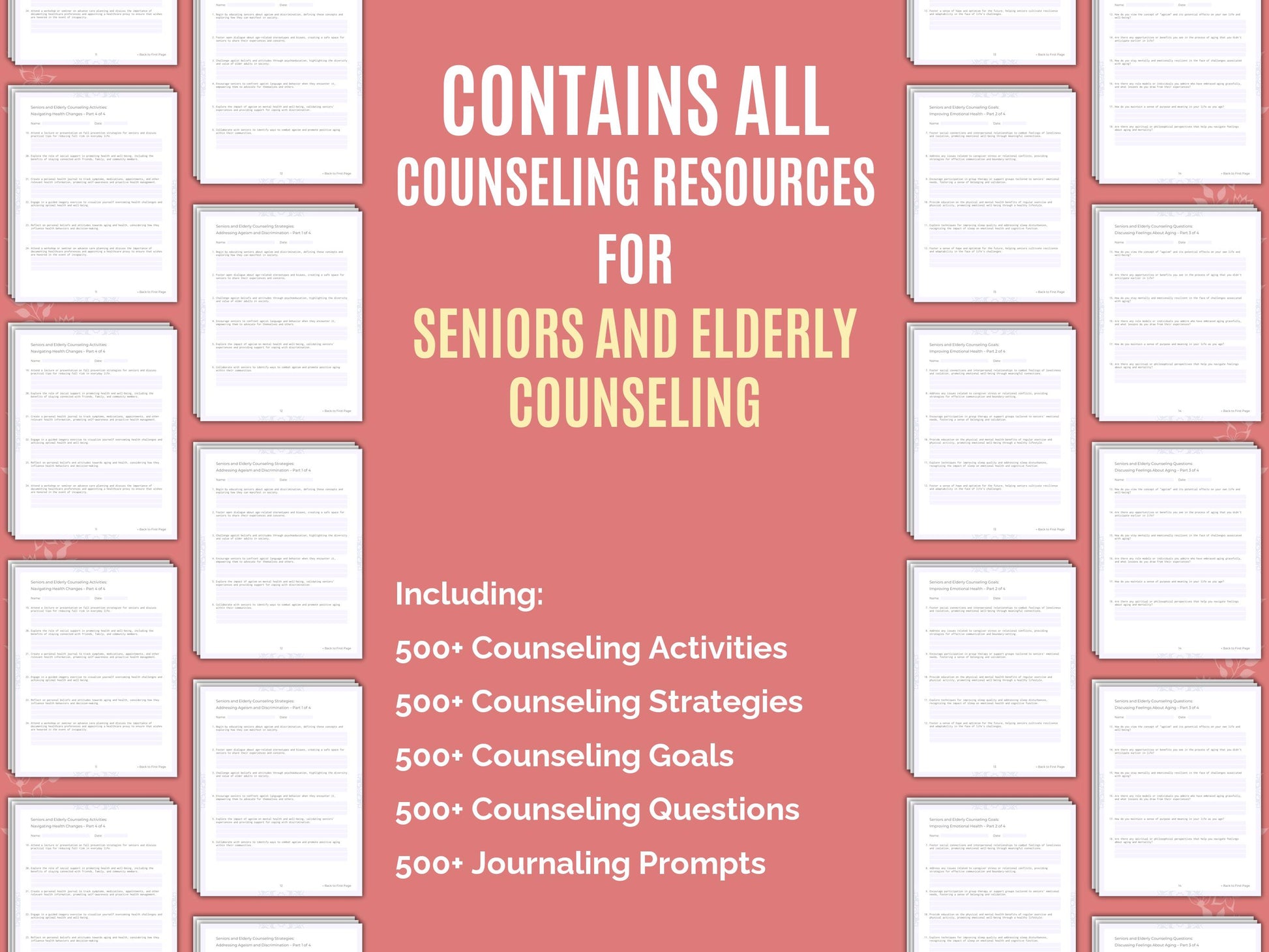 Seniors Worksheet, Seniors Resource, Therapist, Seniors Workbook, Seniors Tool, Seniors Template, Mental Health, Seniors Counseling, Seniors Idea, Seniors Bundle, Elderly, Seniors Therapy, Counselor