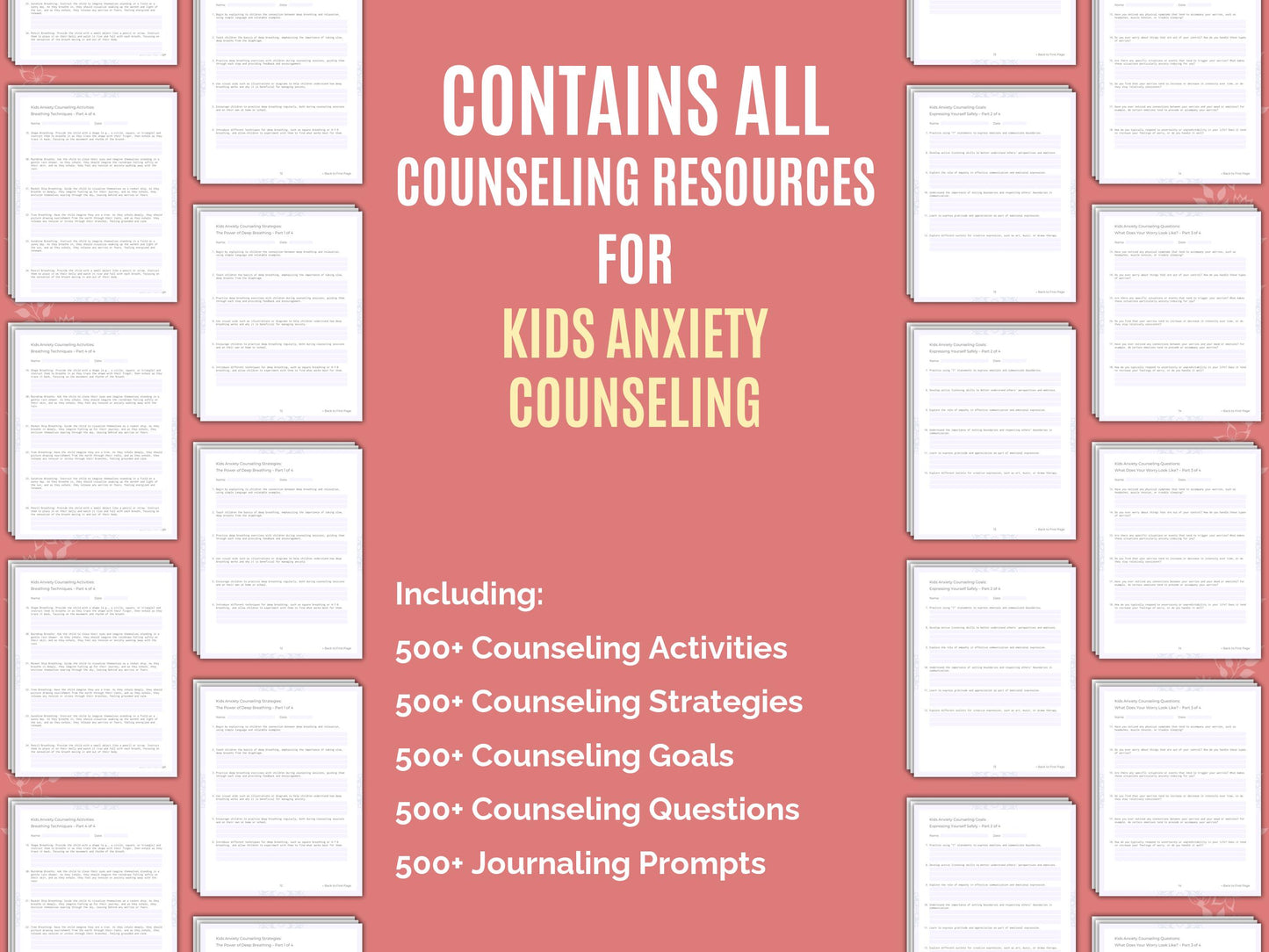 Kids Bundle, Kids Workbook, Children, Kids Template, Kids Worksheet, Mental Health, Kids Resource, Kids Therapy, Anxiety, Kids Idea, Therapist, Counselor, Kids Counseling