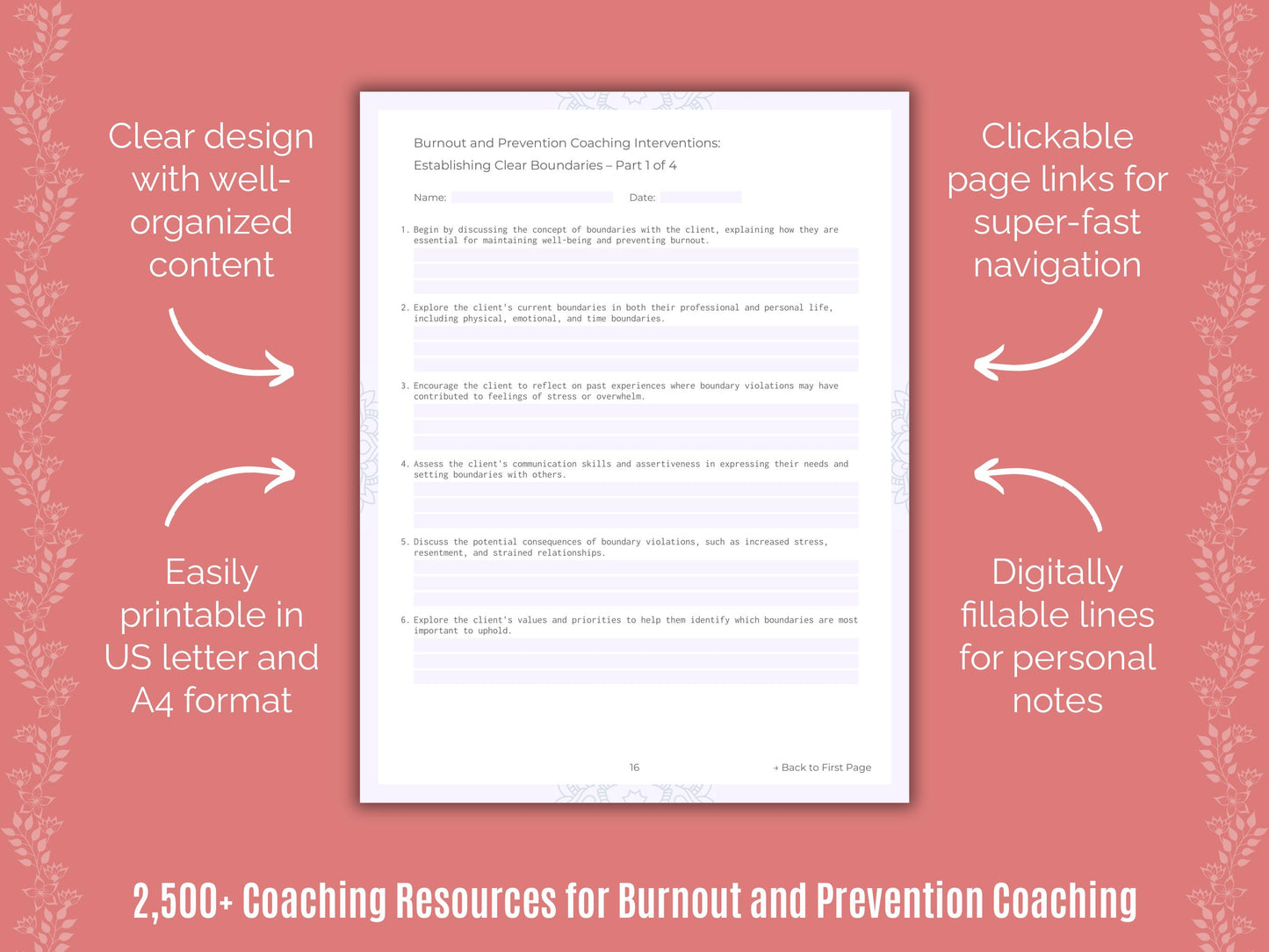 Validating Coaching Statements Worksheets