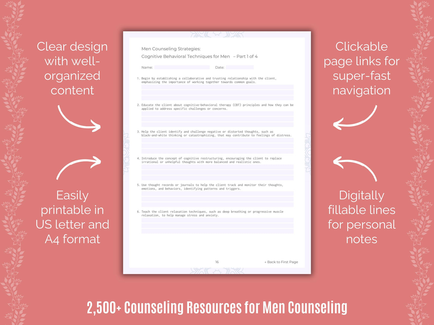 Men Worksheet, Men Idea, Men Resource, Men Therapy, Men Bundle, Men Counseling, Counselor, Mental Health, Men Tool, Therapist, Men Template, Men Workbook, Men Content