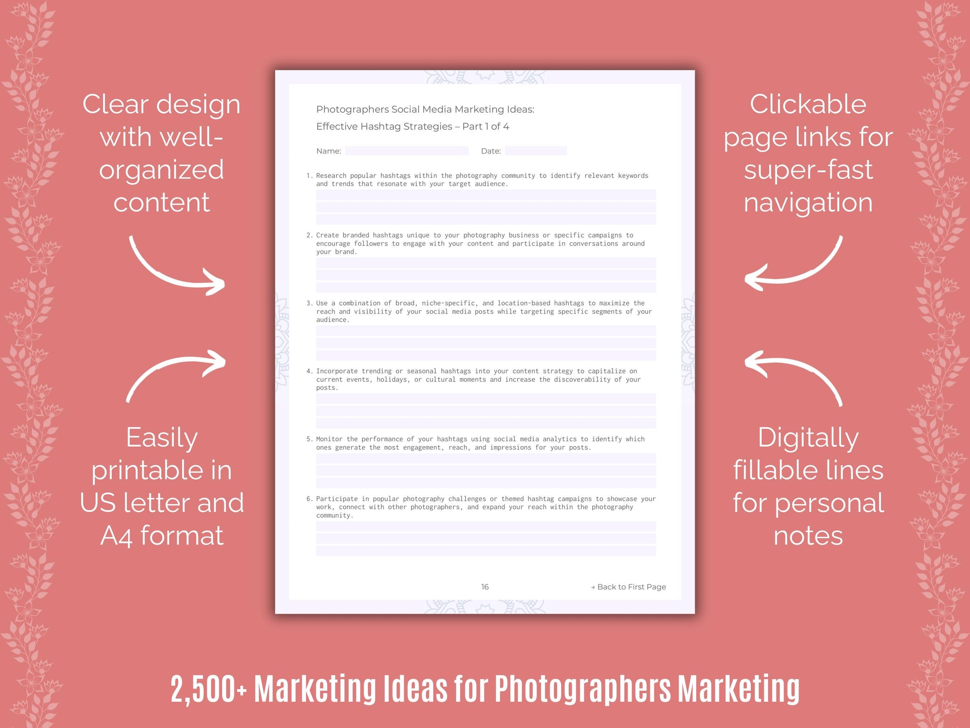 Digital Marketing Ideas Worksheets