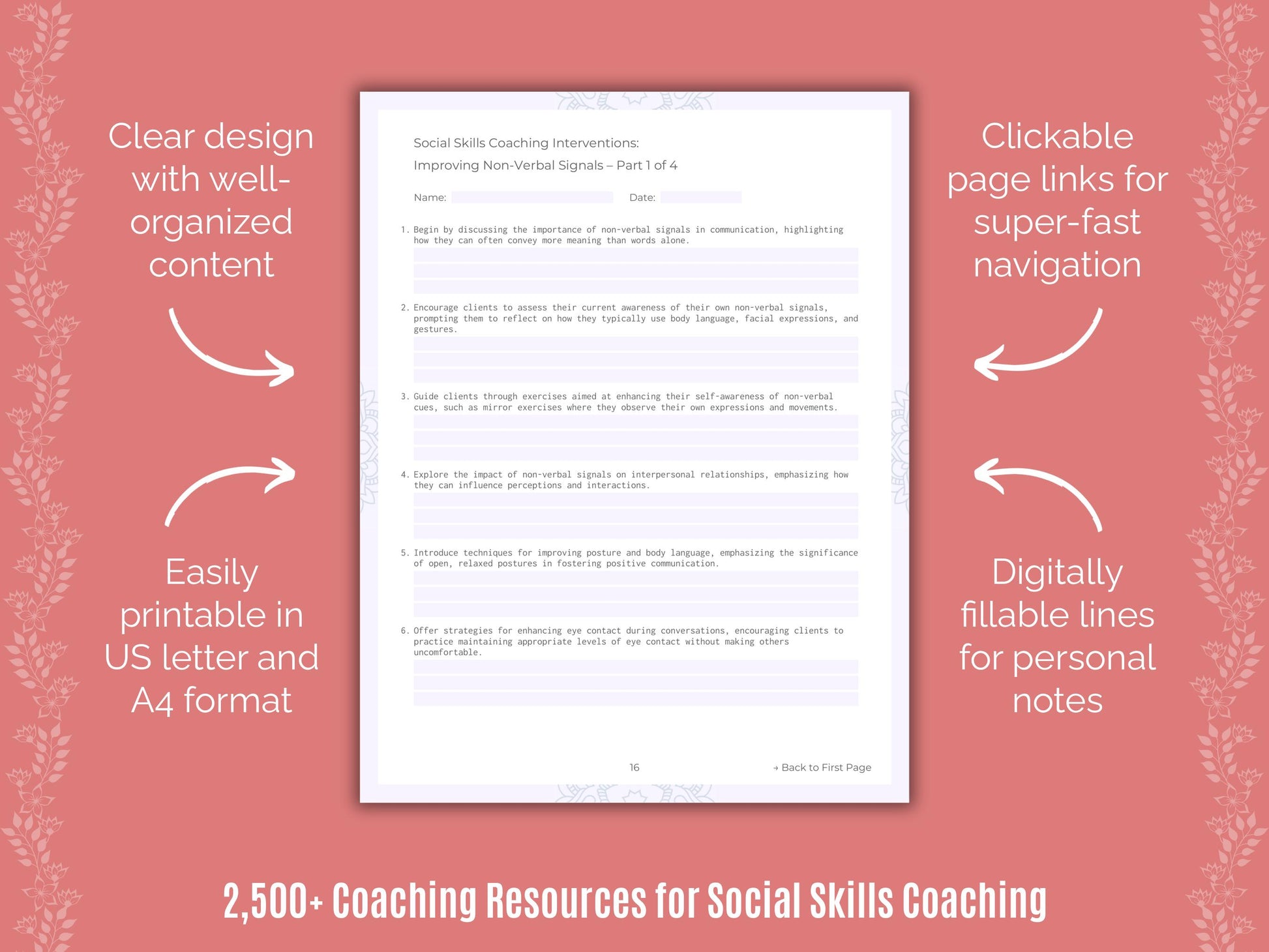 Validating Coaching Statements Resource