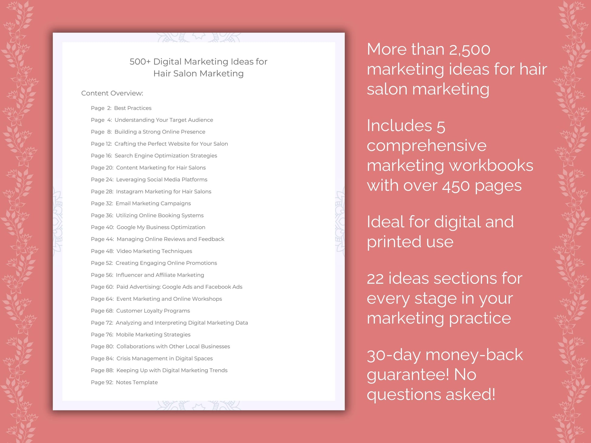 Digital Marketing Ideas Workbook