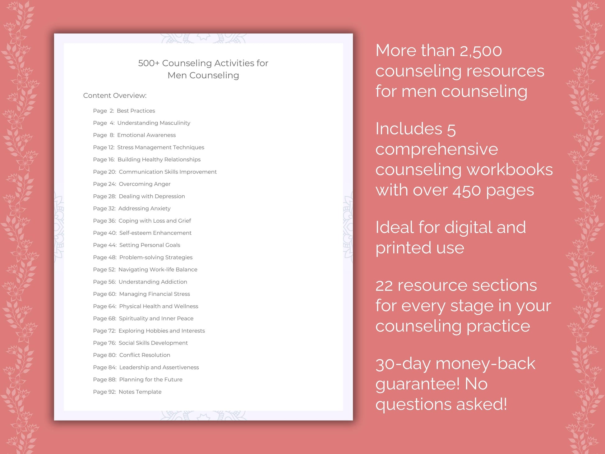 Men Workbook, Men Tool, Men Template, Counselor, Men Content, Therapist, Men Resource, Mental Health, Men Counseling, Men Worksheet, Men Bundle, Men Idea, Men Therapy