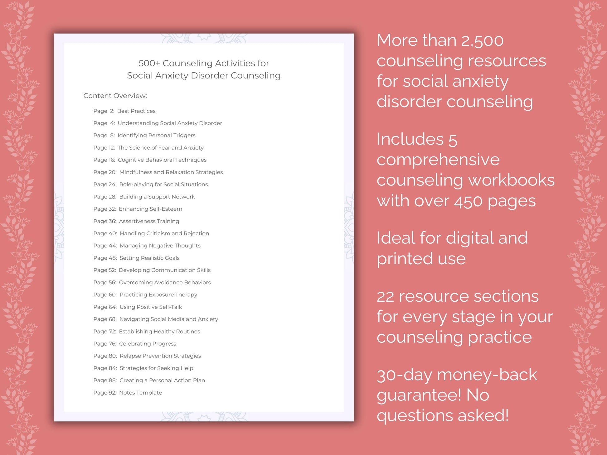 Disorder, Social Workbook, Counselor, Social Counseling, Social Template, Therapist, Social Bundle, Mental Health, Social Idea, Social Resource, Anxiety, Social Worksheet, Social Therapy