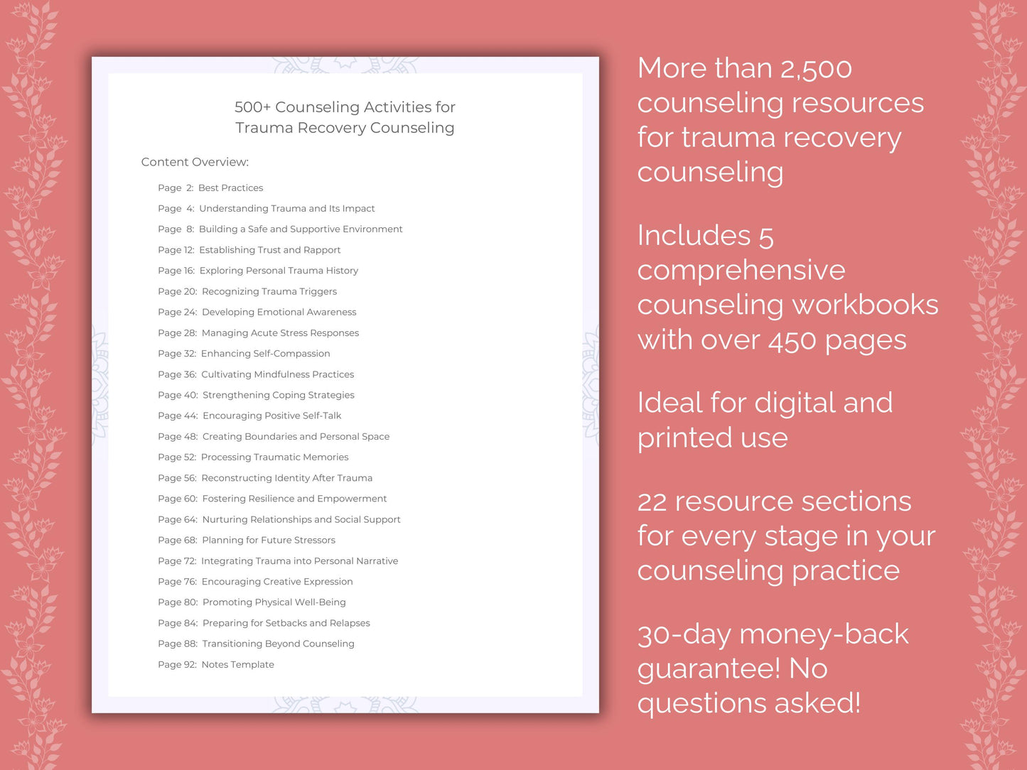 Trauma Resource, Trauma Bundle, Trauma Workbook, Trauma Counseling, Trauma Therapy, Trauma Tool, Counselor, Trauma Template, Therapist, Trauma Idea, Trauma Worksheet, Mental Health, Recovery