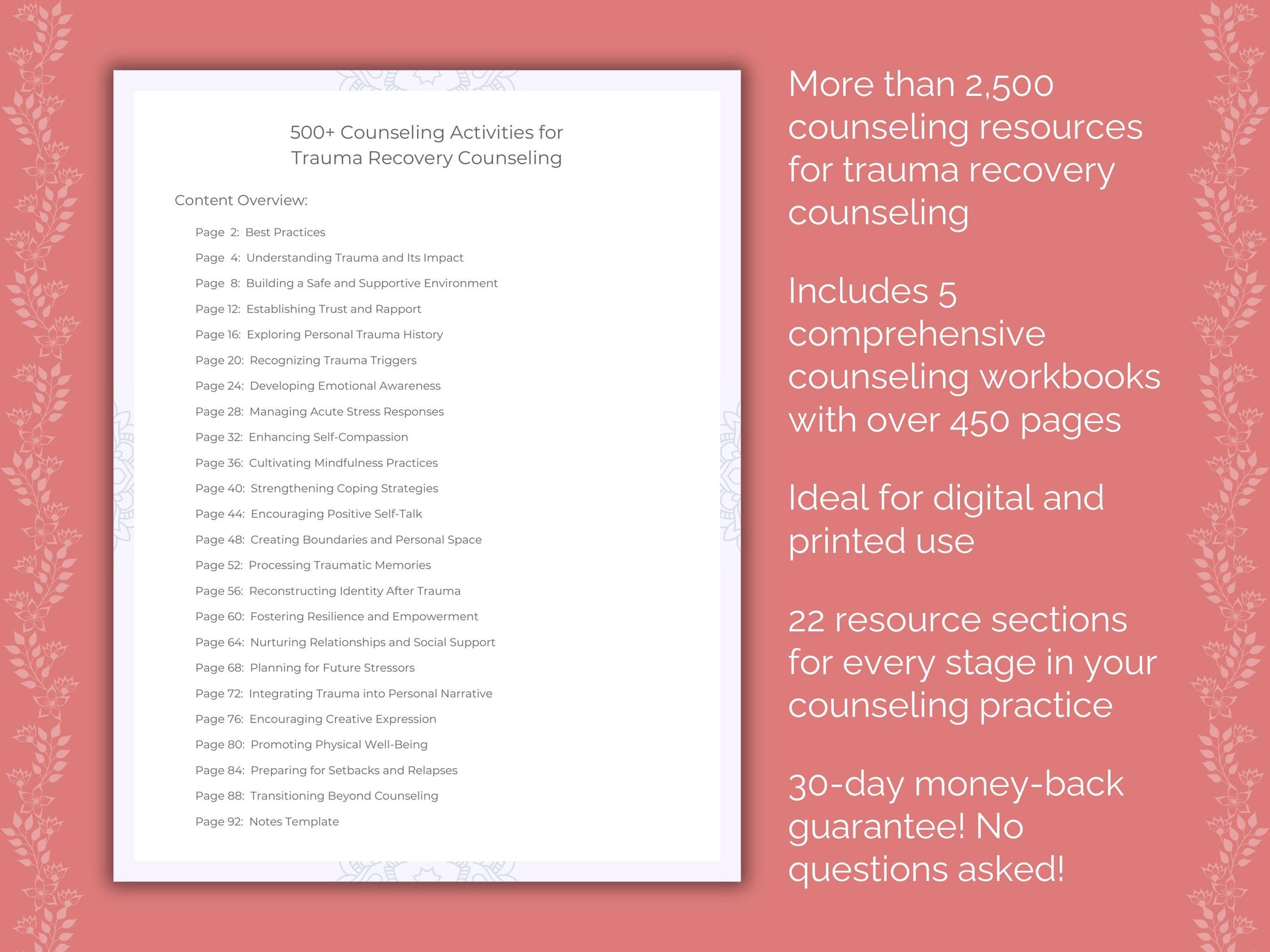 Trauma Resource, Trauma Bundle, Trauma Workbook, Trauma Counseling, Trauma Therapy, Trauma Tool, Counselor, Trauma Template, Therapist, Trauma Idea, Trauma Worksheet, Mental Health, Recovery