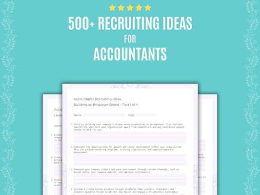 Accountants Recruiting Ideas Workbook