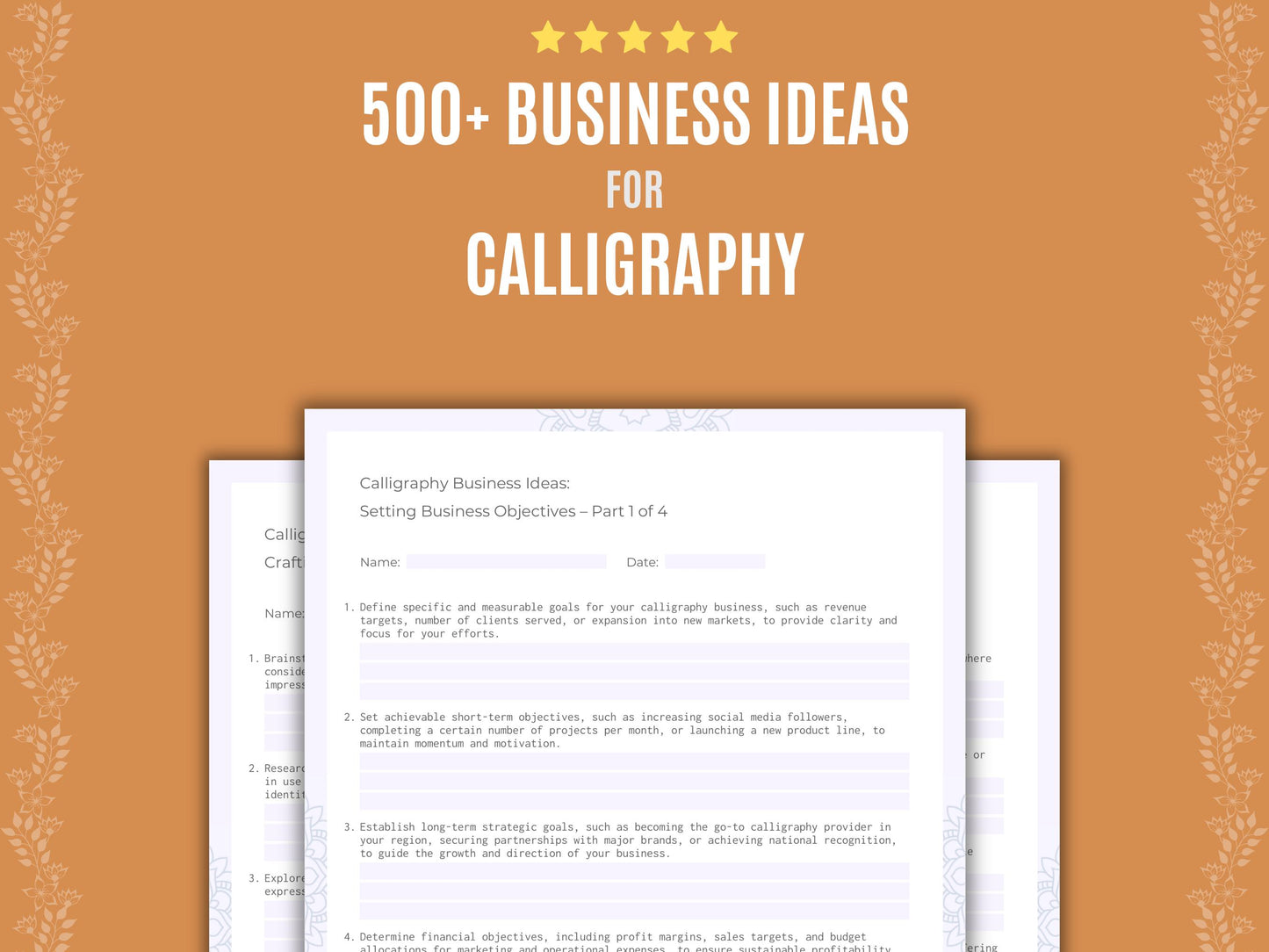 Calligraphy Business Ideas Resource