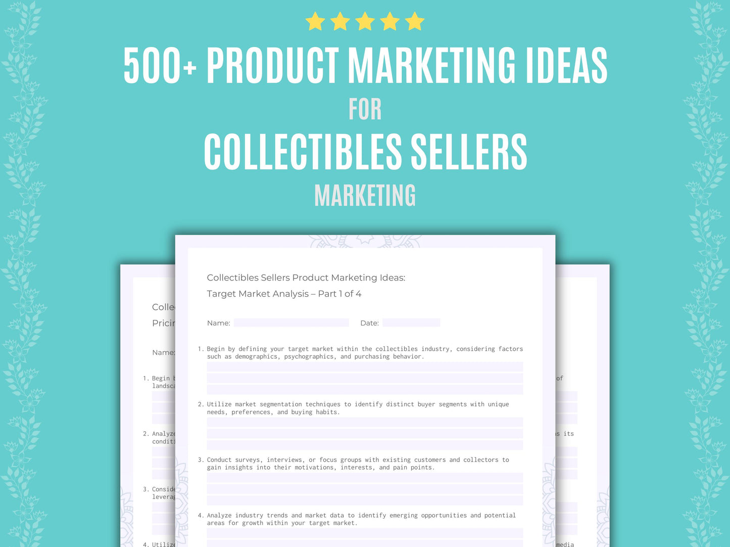 Collectibles Sellers Marketing Workbook