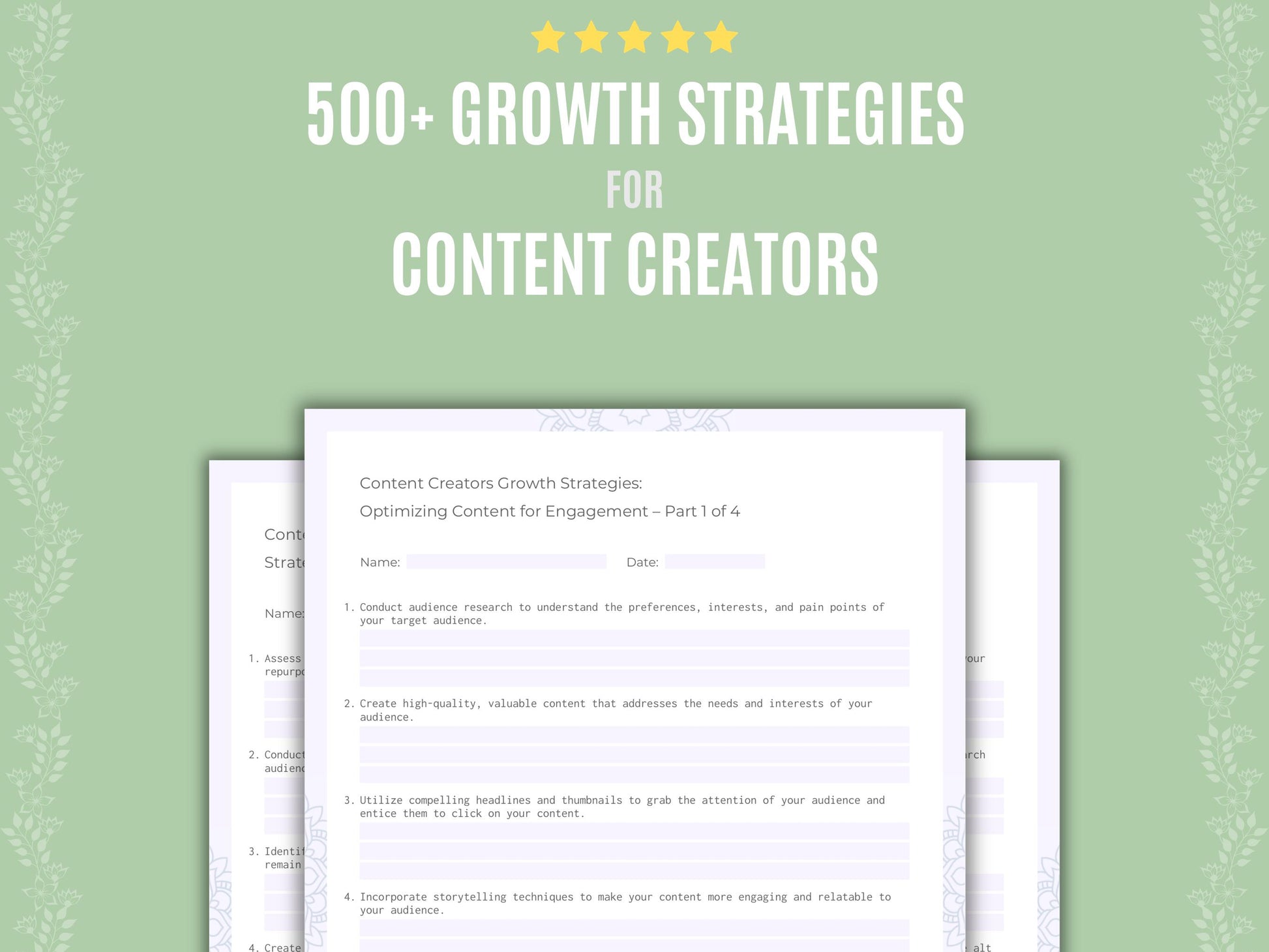 Content Creators Growth Strategies Resource