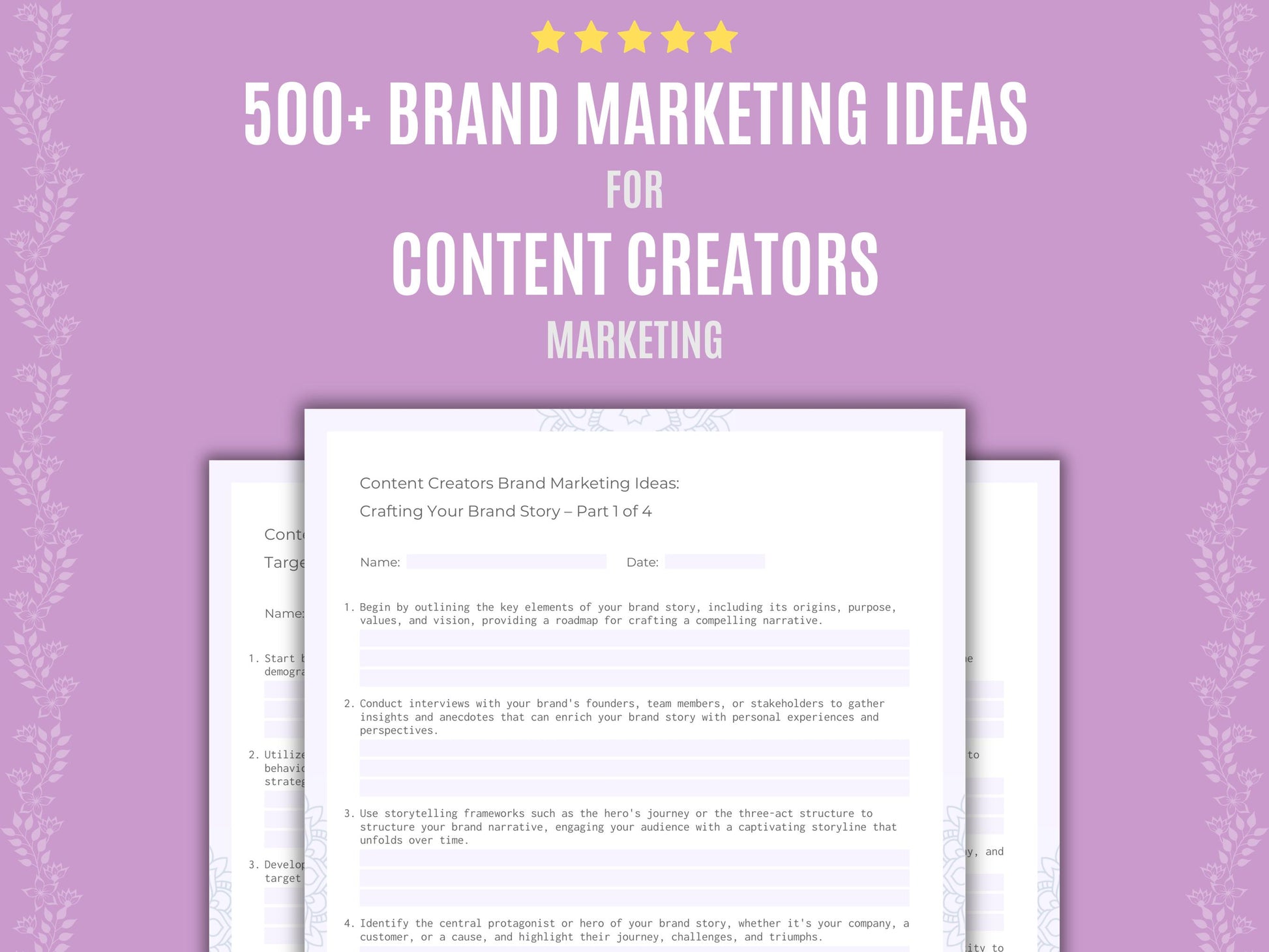 Content Creators Marketing Workbook