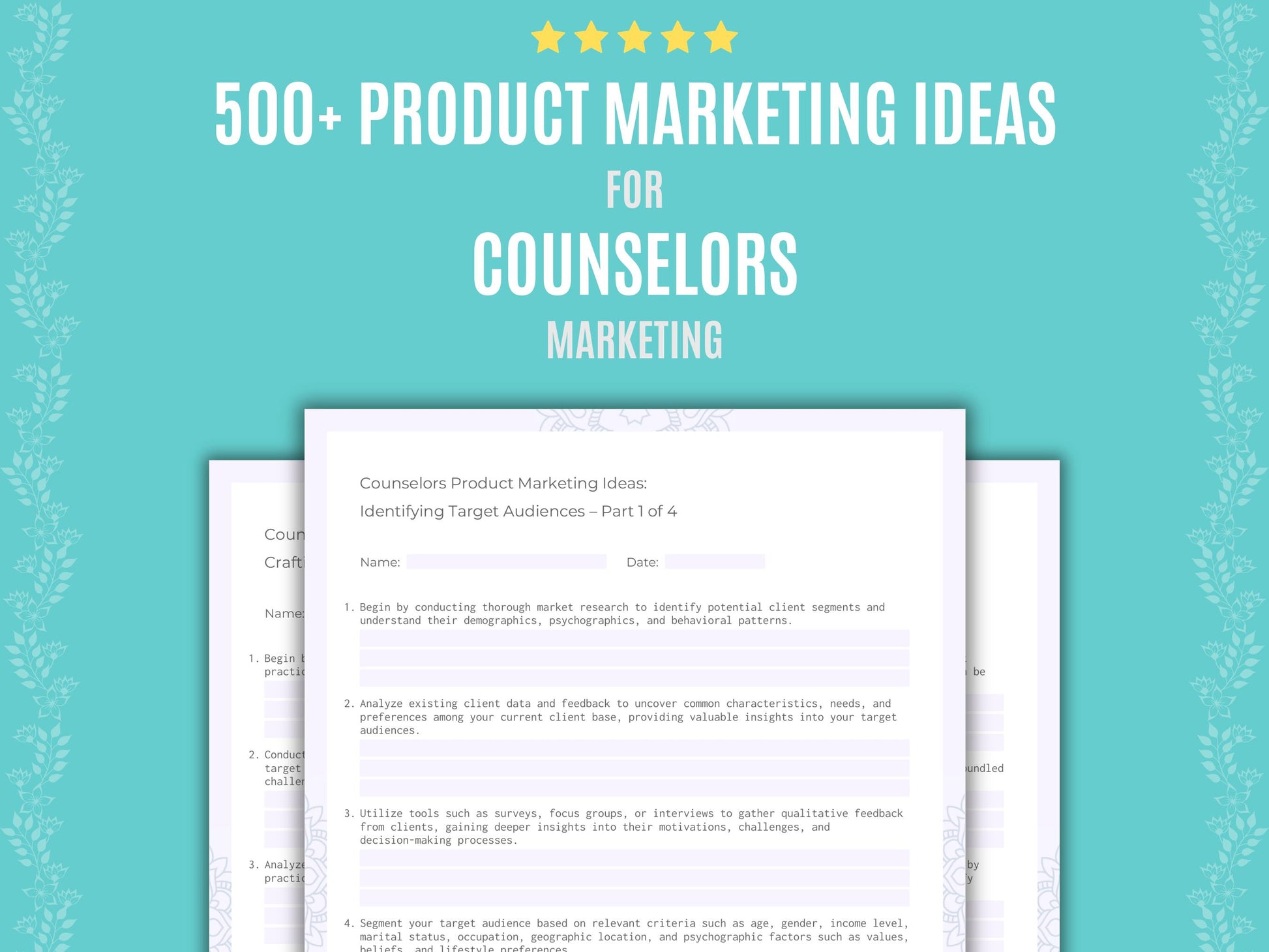 Counselors Marketing Workbook