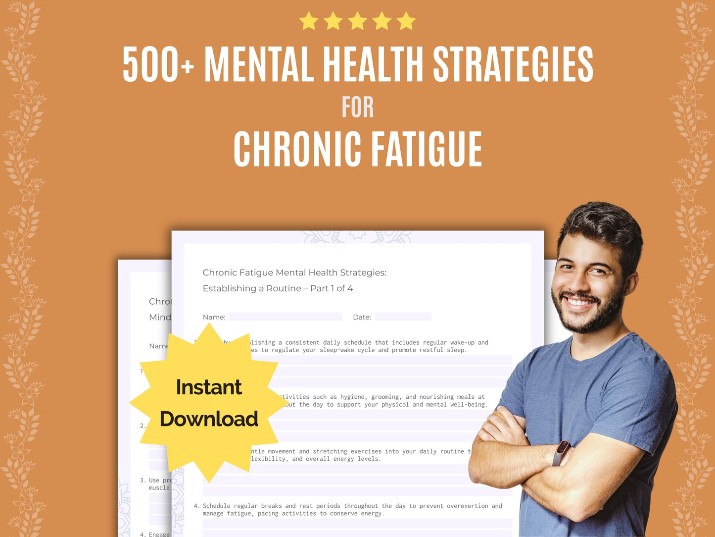 Chronic Fatigue Mental Health Strategies Worksheets