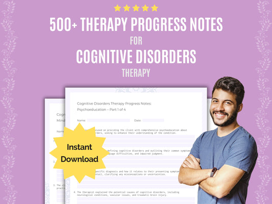 Cognitive Disorders Therapy Worksheets