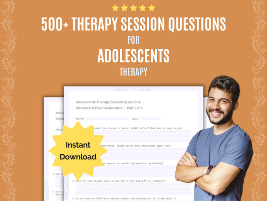 Adolescents Therapy Session Questions Resource