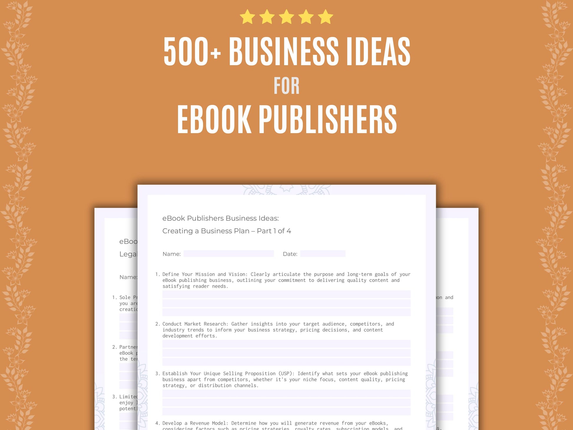 eBook Publishers Business Ideas Workbook