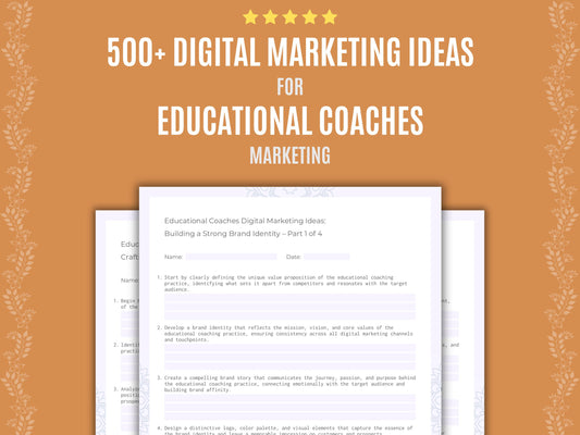 Educational Coaches Marketing Workbook