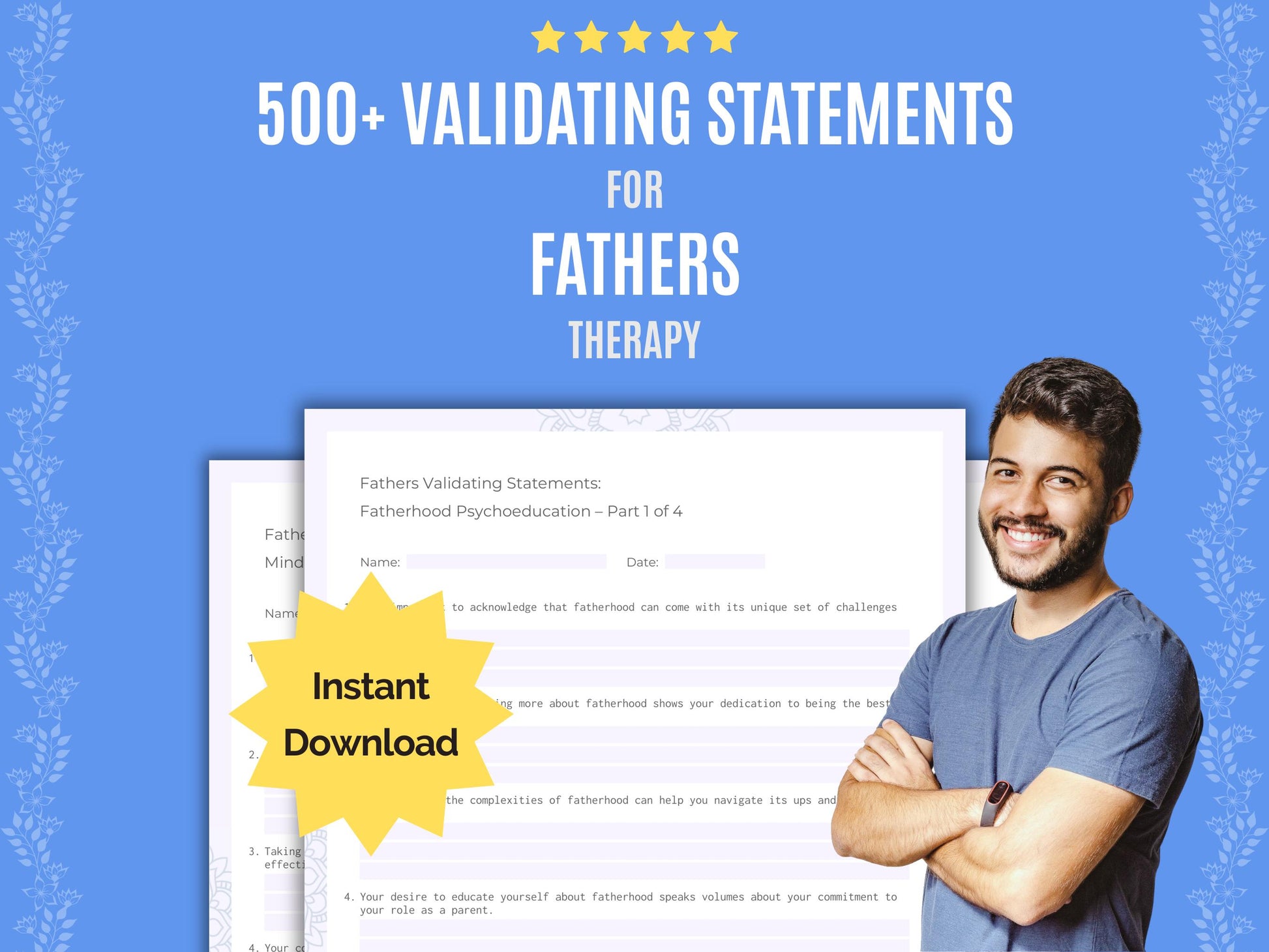 Fathers Validating Therapy Statements Worksheets