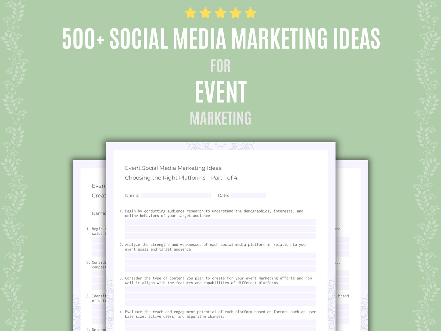 Event Social Media Marketing Ideas