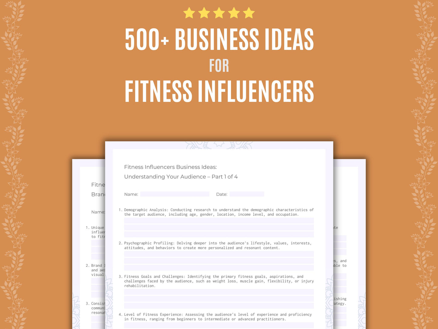 Fitness Influencers Business Ideas