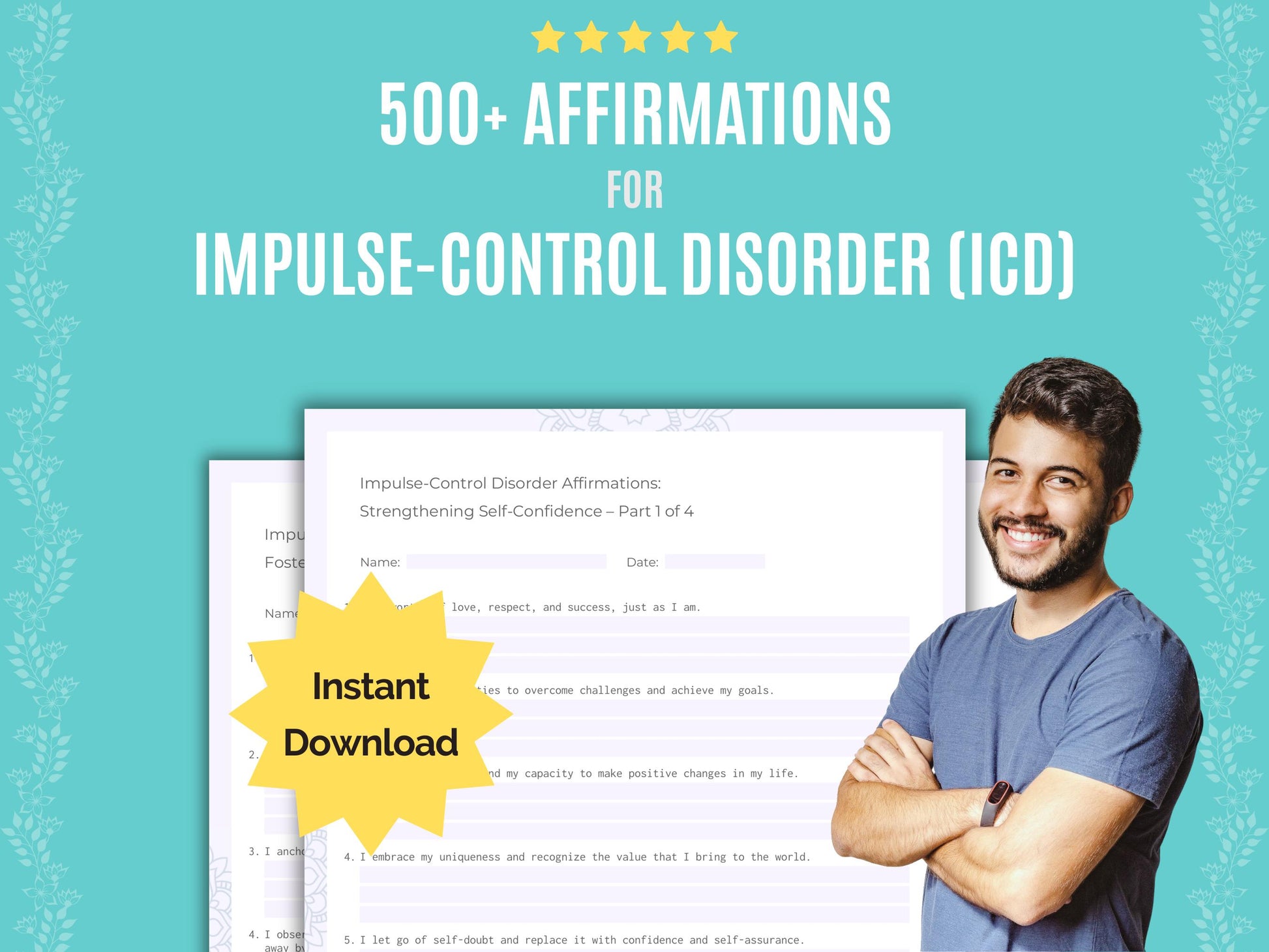 Impulse-Control Disorder (ICD) Mental Health Worksheets