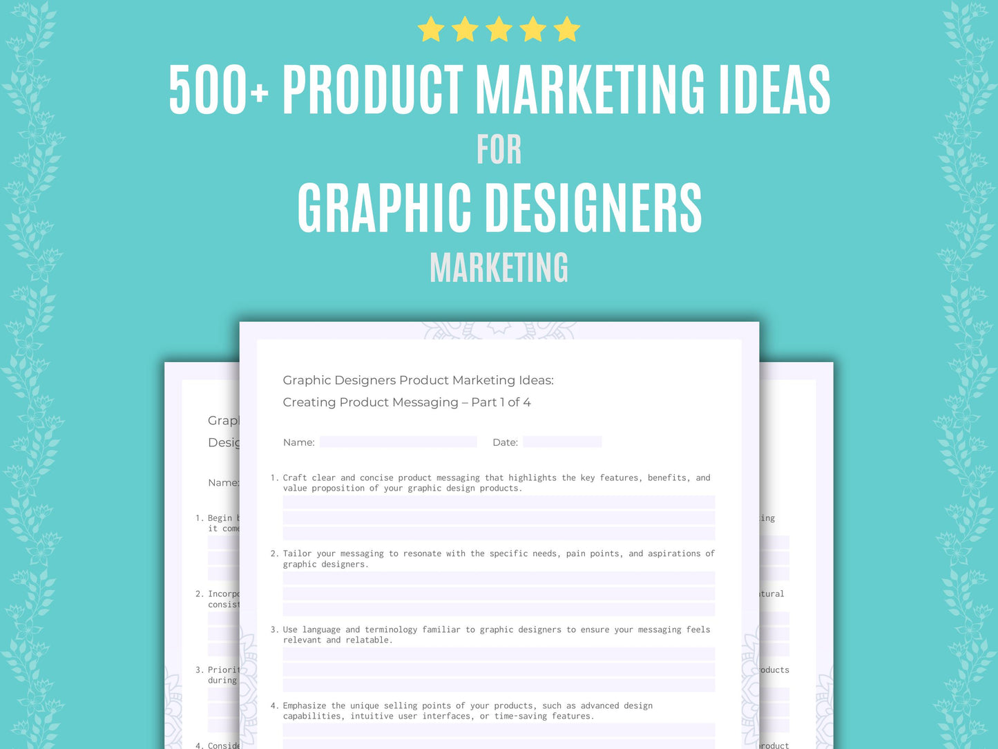 500+ Graphic Designers Product Marketing Ideas | PDF Workbook