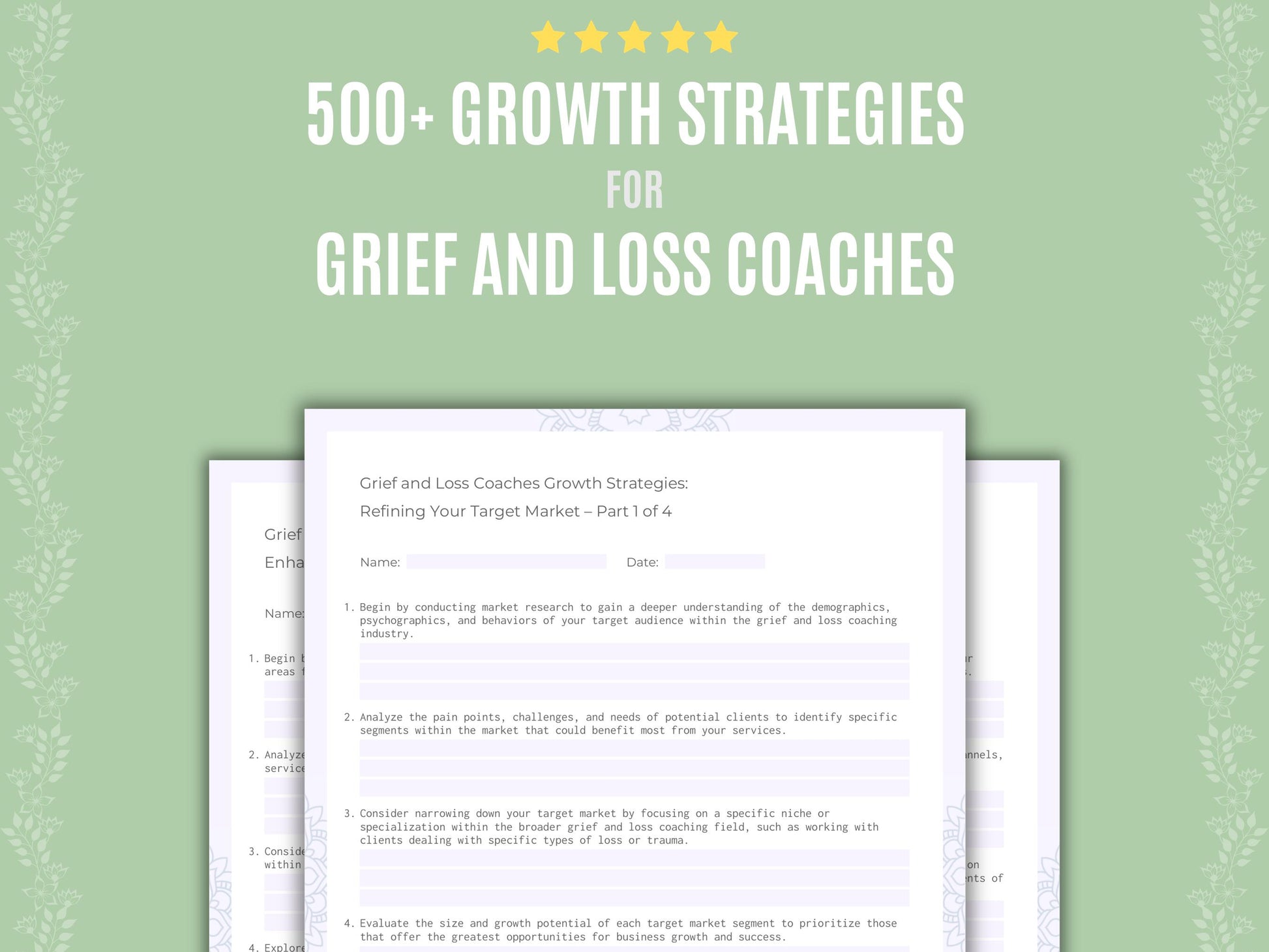 Grief and Loss Coaches Business Workbook