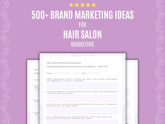 Hair Salon Marketing Workbook