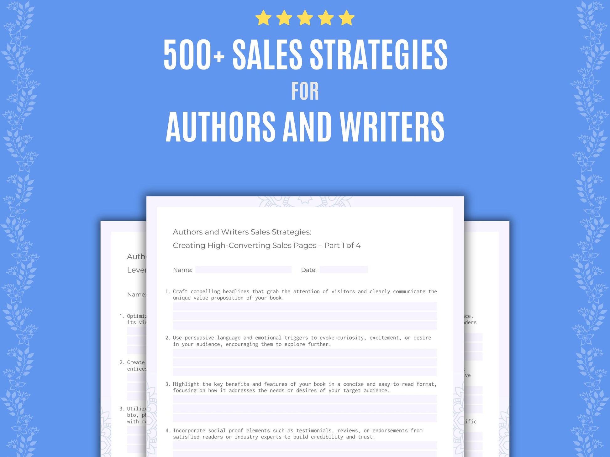 Authors and Writers Sales Strategies