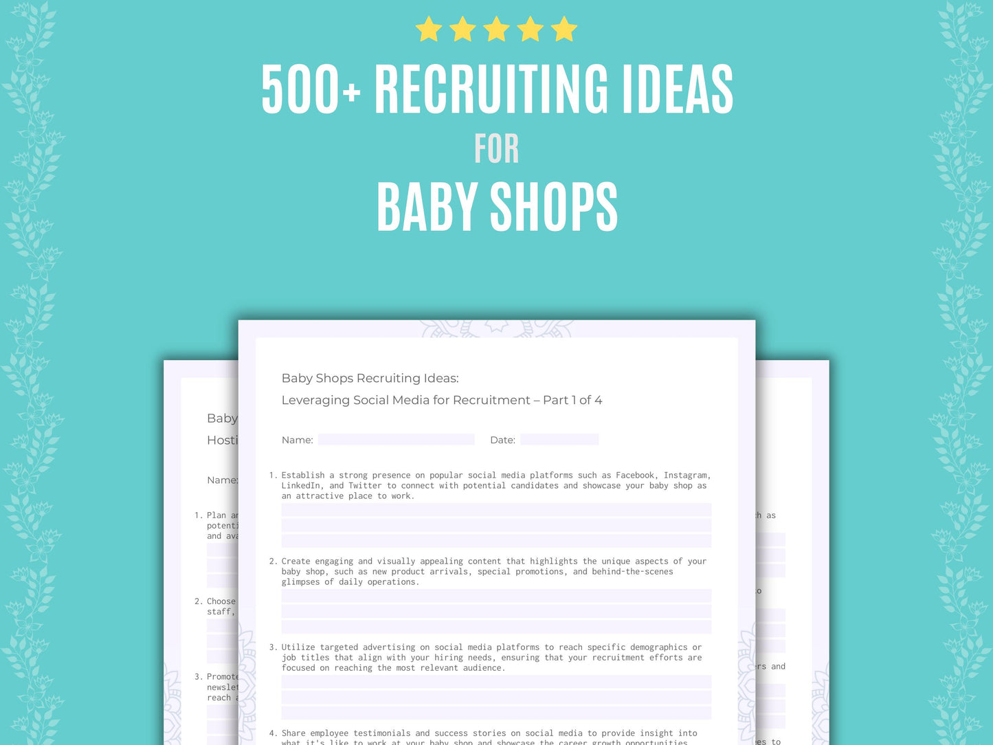 Baby Shops Business Workbook