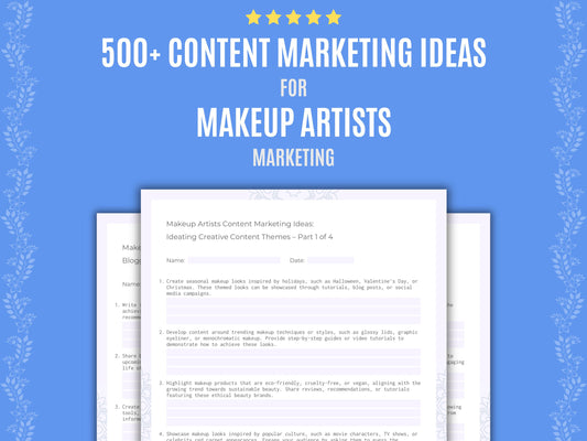 Makeup Artists Content Marketing Ideas