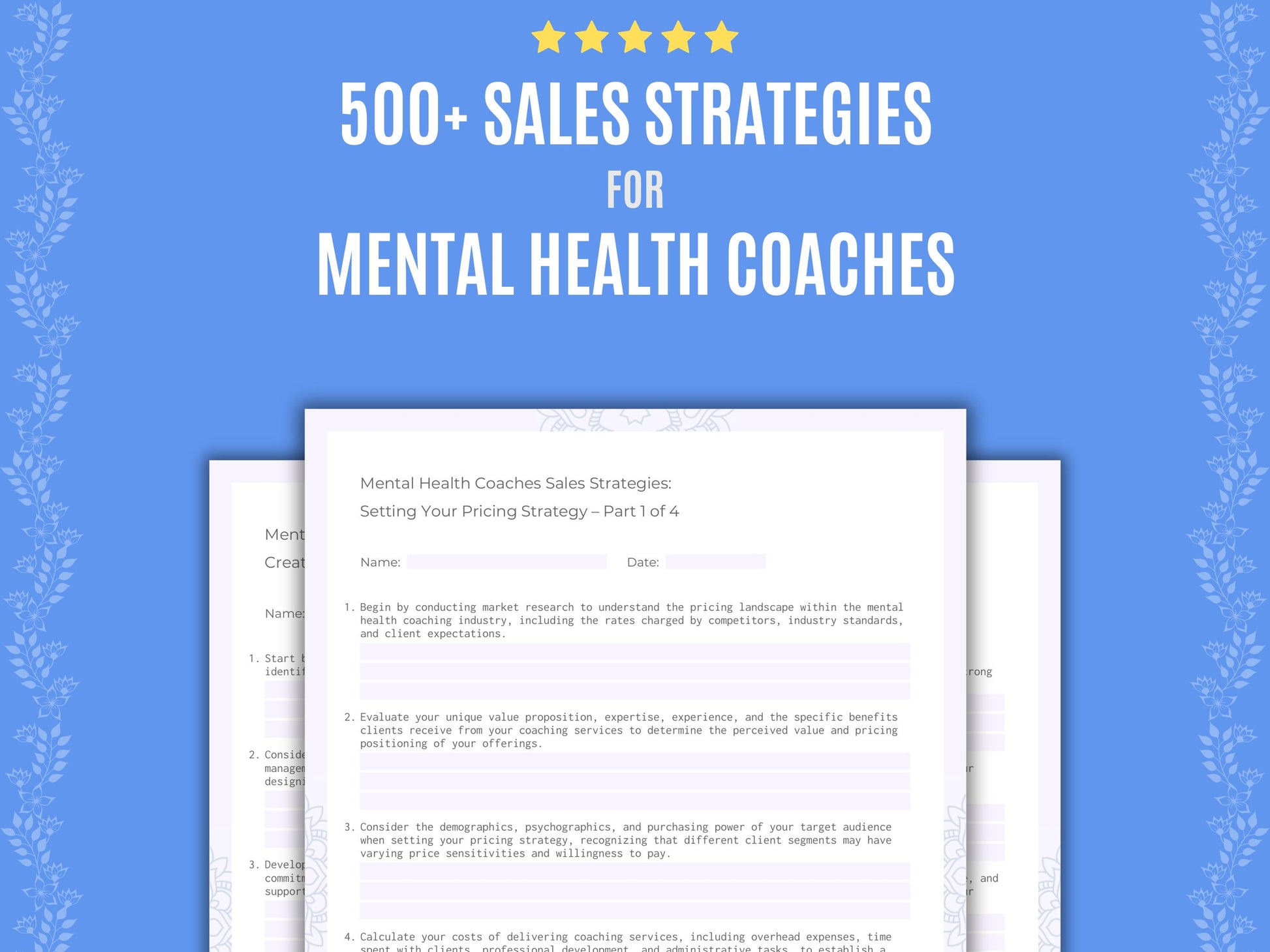 Mental Health Coaches Sales Strategies