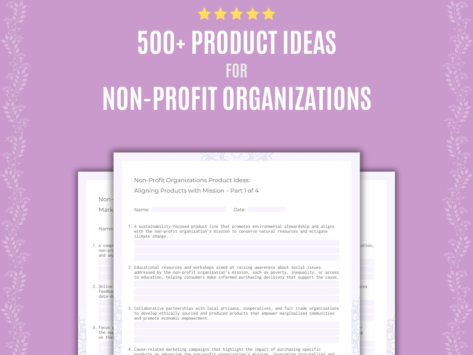 Non-Profit Organizations Business Workbook