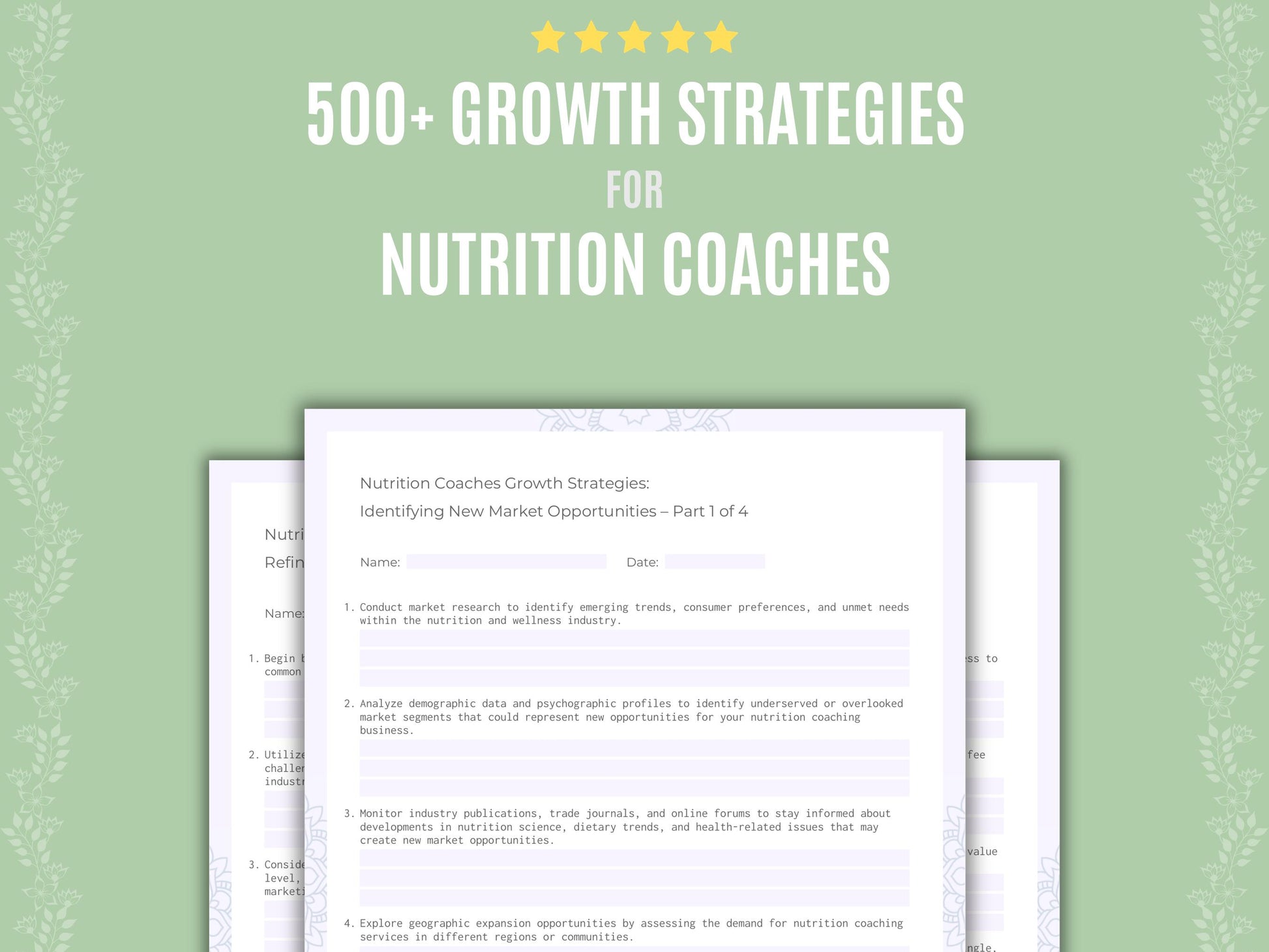 Nutrition Coaches Business Resource