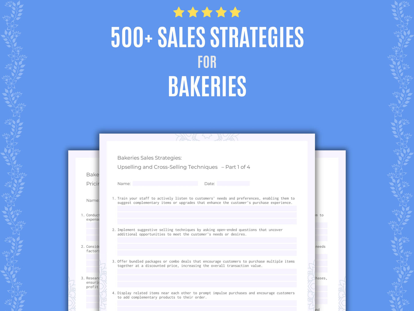 Bakeries Sales Strategies Workbook