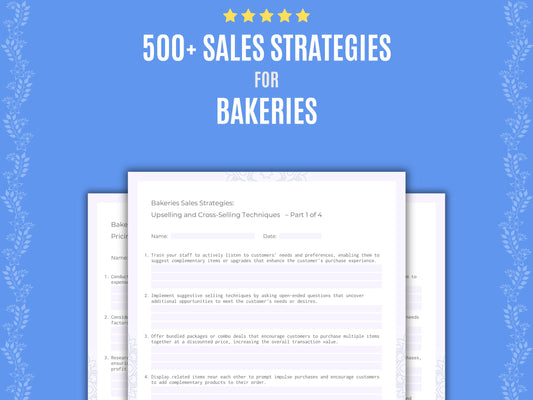 Bakeries Sales Strategies Workbook