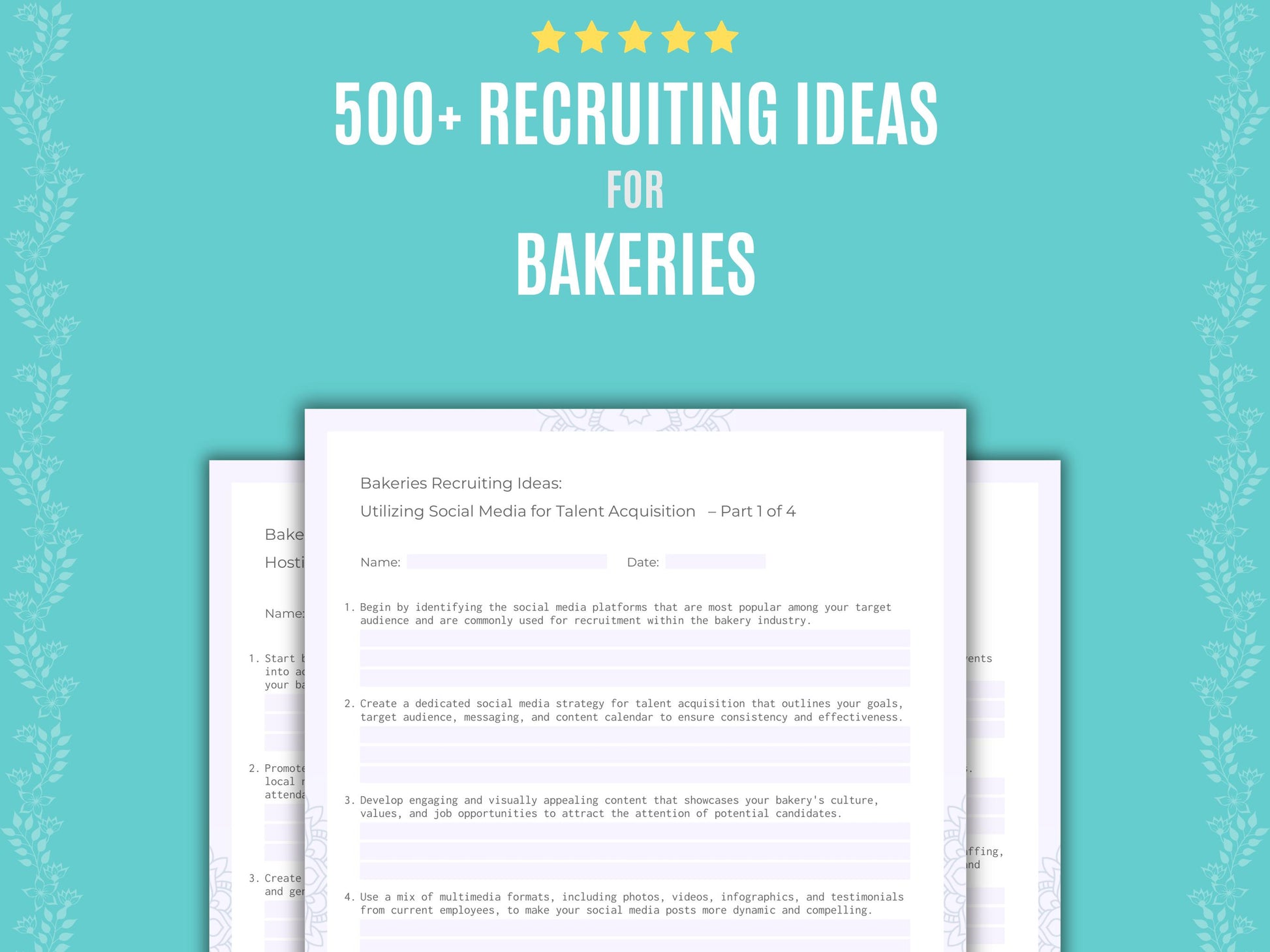 Bakeries Business Workbook