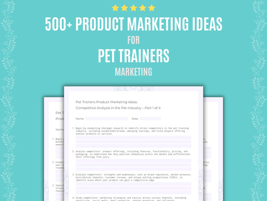Pet Trainers Marketing Resource
