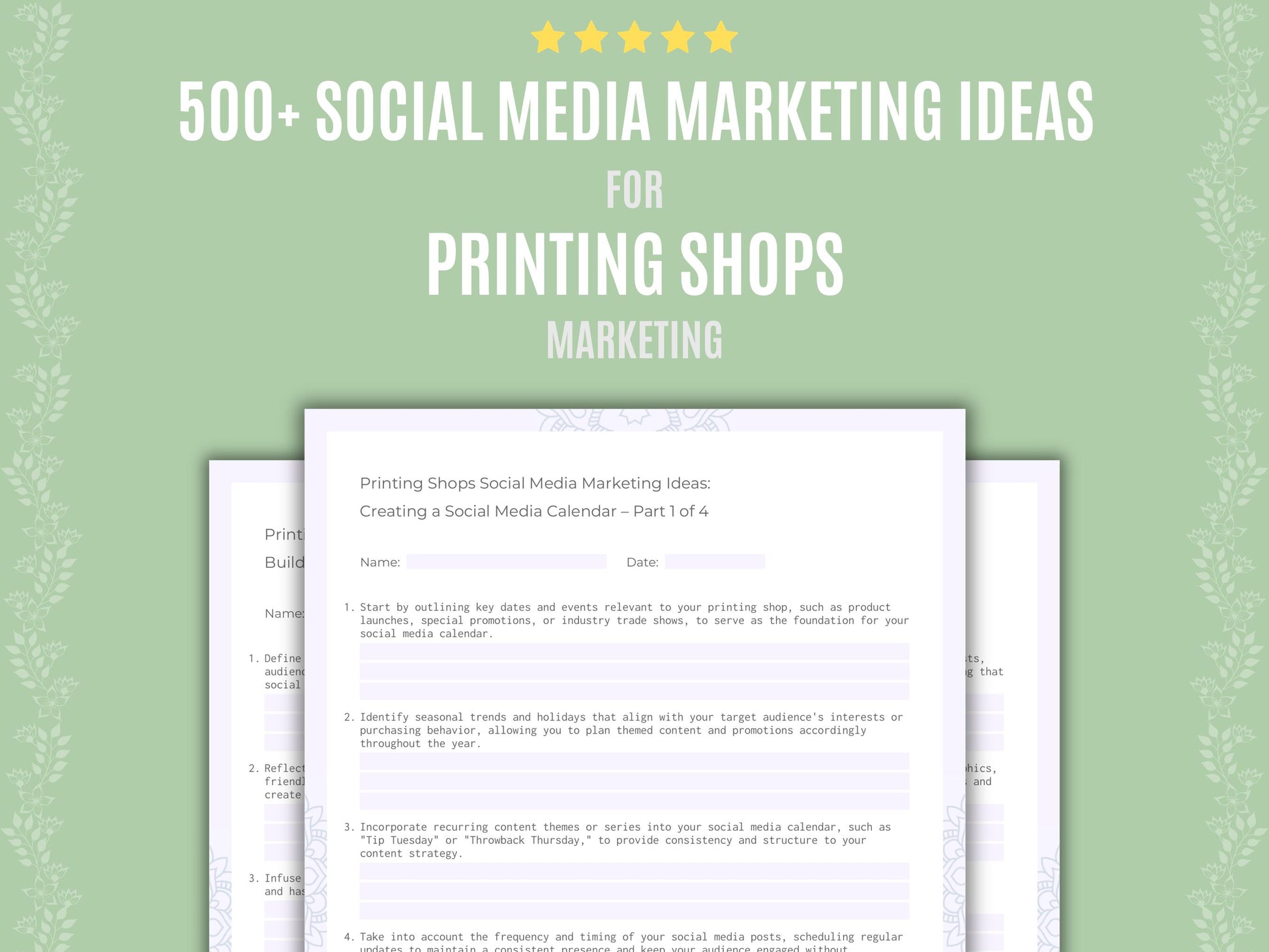 Printing Shops Social Media Marketing Ideas