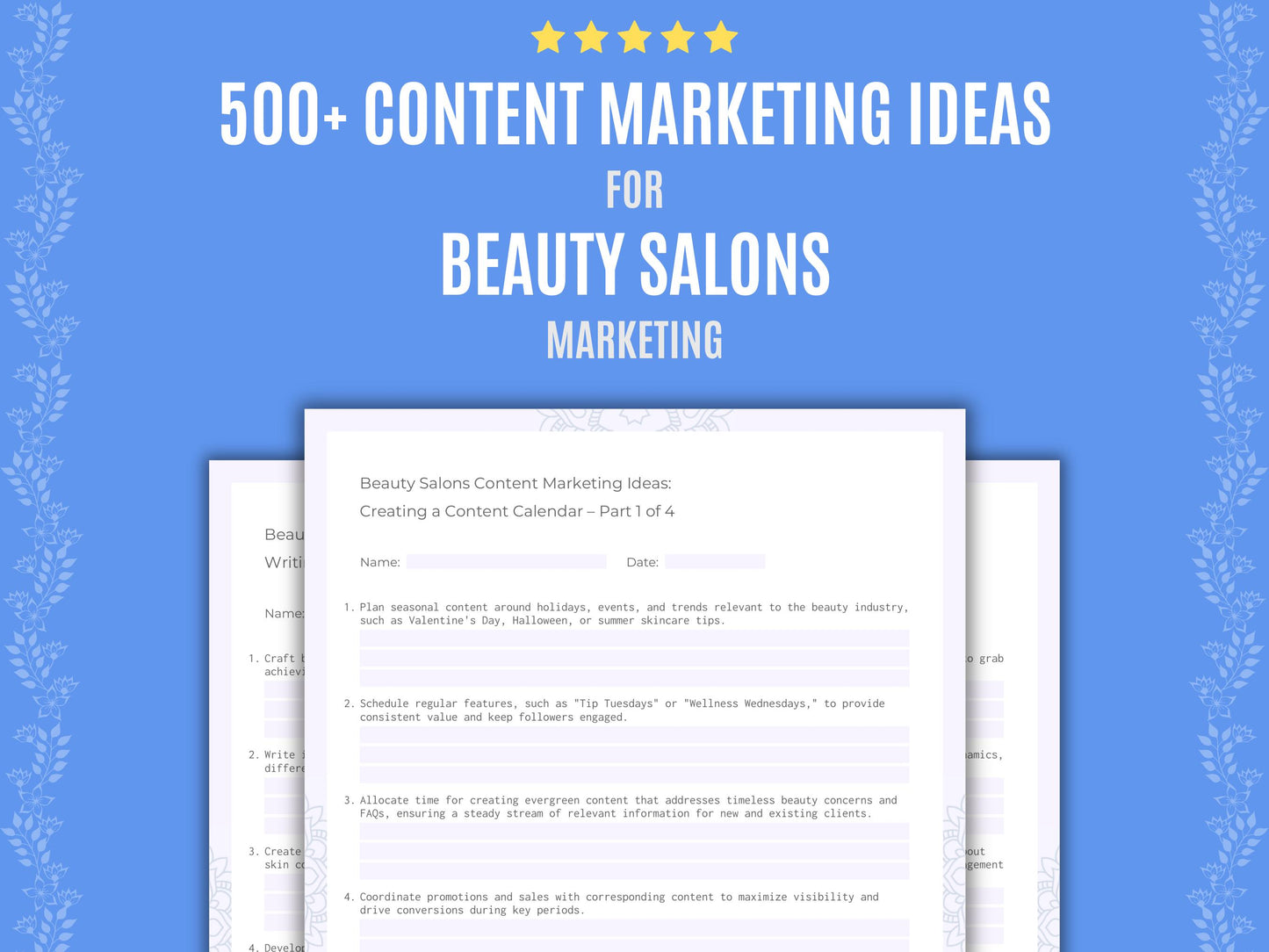 Beauty Salons Content Marketing Ideas Resource