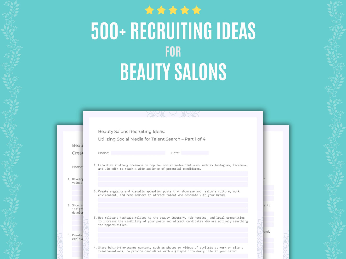 Beauty Salons Recruiting Ideas Resource