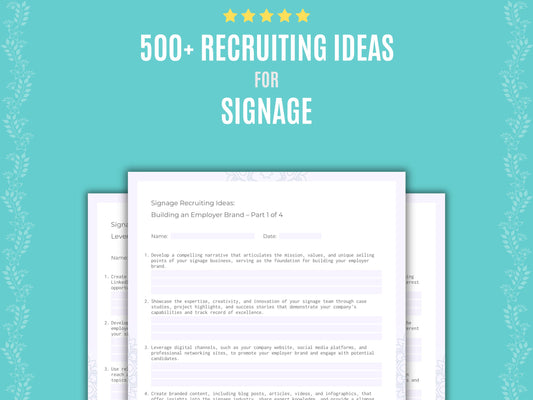 Signage Recruiting Ideas Resource