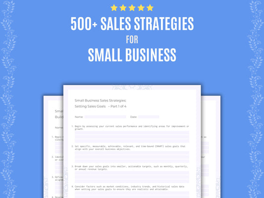 Small Business Sales Strategies
