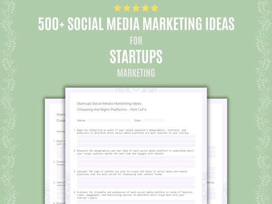 Startups Social Media Marketing Ideas