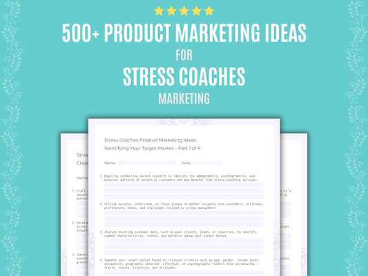 Stress Coaches Product Marketing Ideas Resource